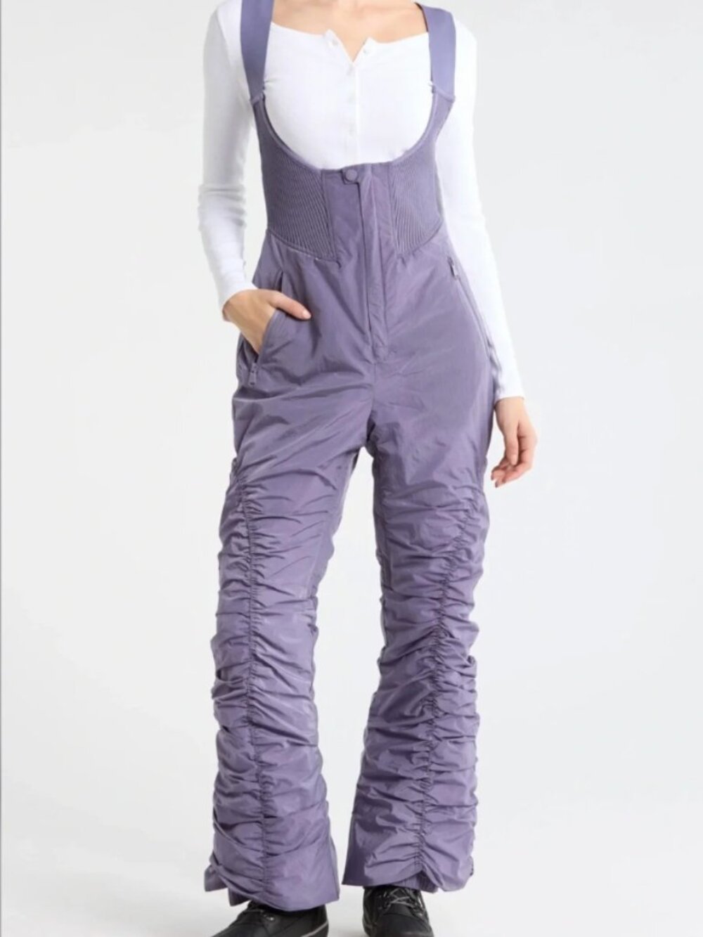 NWT FP Movement Lift Love Ski Bib Purple Graphite